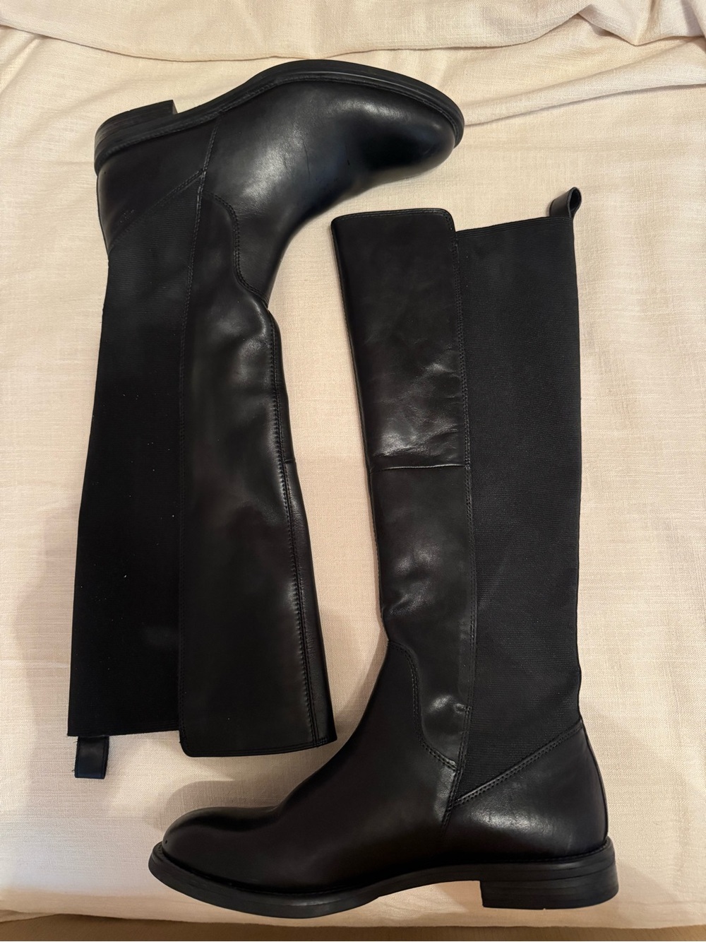 Vagabond Amina Black Knee-High Leather Riding Boots